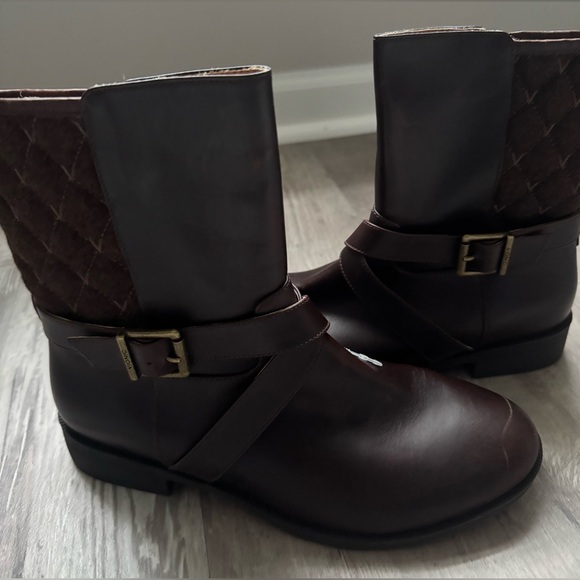 Vionic Holden Thea Ankle Waterproof Leather Upper Zip Ankle Boot Brown Size 6.5 - Picture 6 of 12